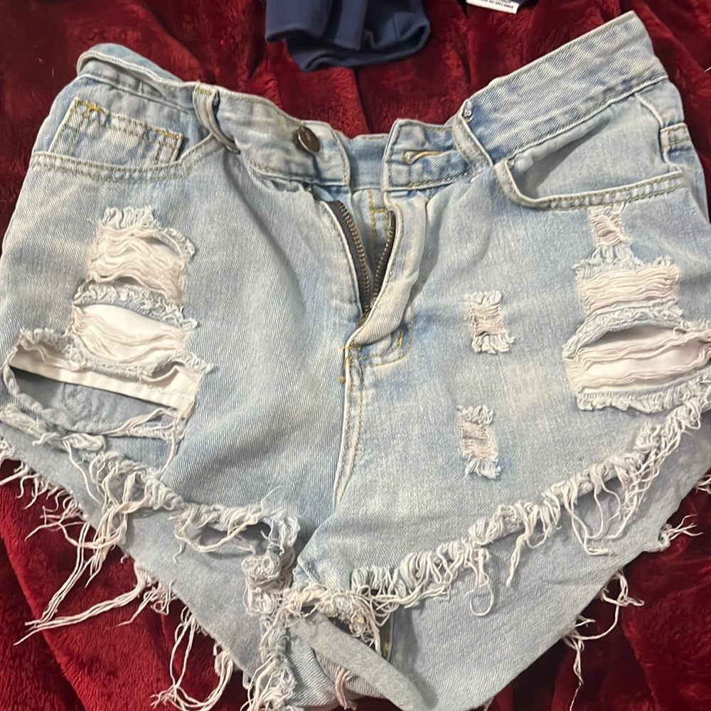 Cheeky ripped shorts